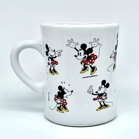 DISNEY Store "The Many Moods of Minnie" White Minnie Mouse Ceramic Mug Cup 12 oz - Picture 3 of 7